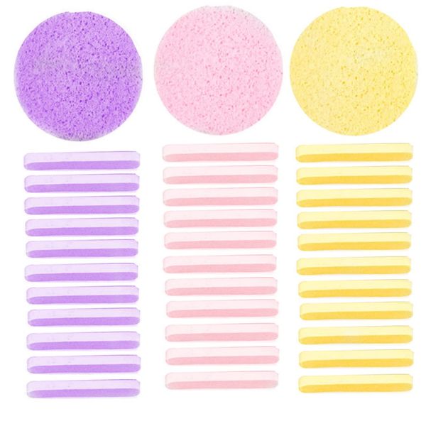 36 Pcs Facial Sponges Reusable Makeup Sponges Compressed Facial Cleansing Sponges for Facial Cleaning Makeup and Makeup Removal