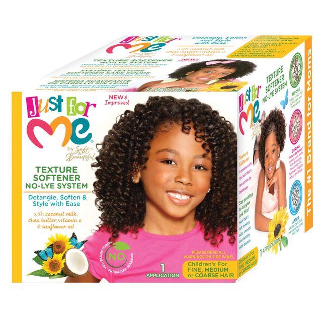 Just For Me- No-Lye Texture Softener Kit For Kids - 1 Application