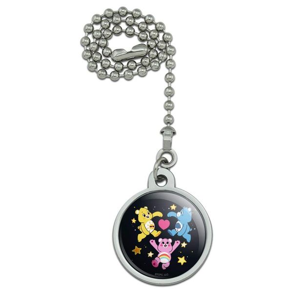 GRAPHICS & MORE Care Bears: Unlock The Magic Funshine, Grumpy and Cheer Ceiling Fan and Light Pull Chain