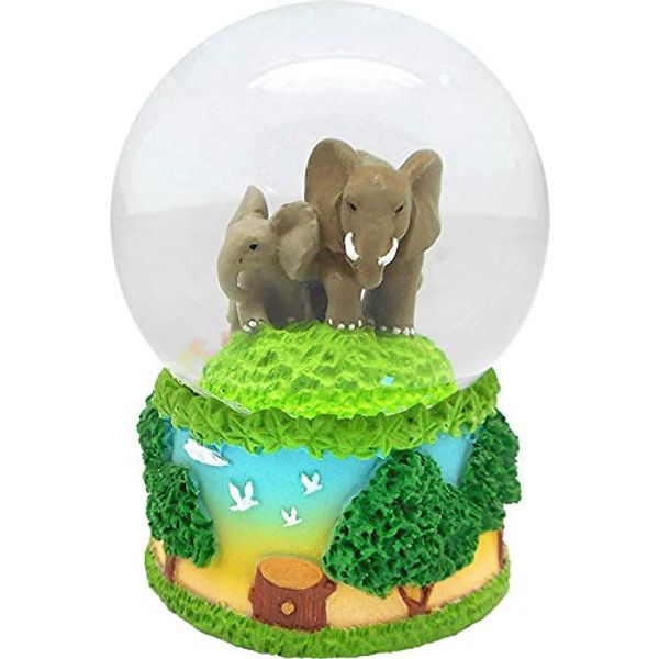 b1020108 animal friends snow globe elephant