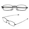 Fsread Folding Reading Glasses Compact Small Portable Blue Light Blocking Reader Spring Hinge Black 2 Pair +2.5