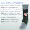 Swede-O Strap Lok Ankle Brace, Black, Large