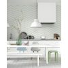 3" x 10" Chevron Ceramic Silver Mist Blue Spanish Tile (10 Pack, 5 Left, 5 Right)