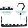 HOUSE DAY Sturdy Plastic Space Saving Hangers 12 Pack, Cascading Hangers