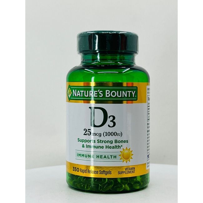 Nature's Bounty D 3 -1000 IU Dietary Supplement Rapid Release Liquid Softgels