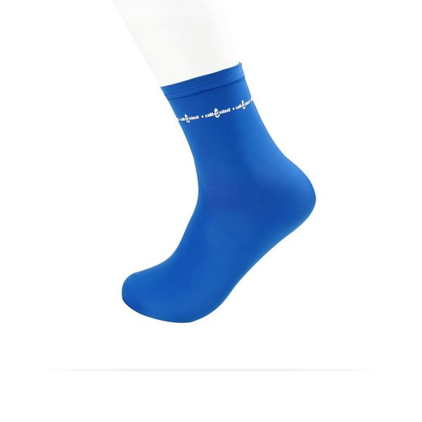 ScubaMax Spandex Sport Sock - Scuba - Snorkeling - Fins - Heavy Duty 6 Oz - Blue