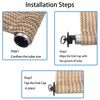 Universal Replacement for IndoorOutdoor Roller Shade, Roller Blind Accessories(Pull Ring end caps, 1 Pack, Brown)