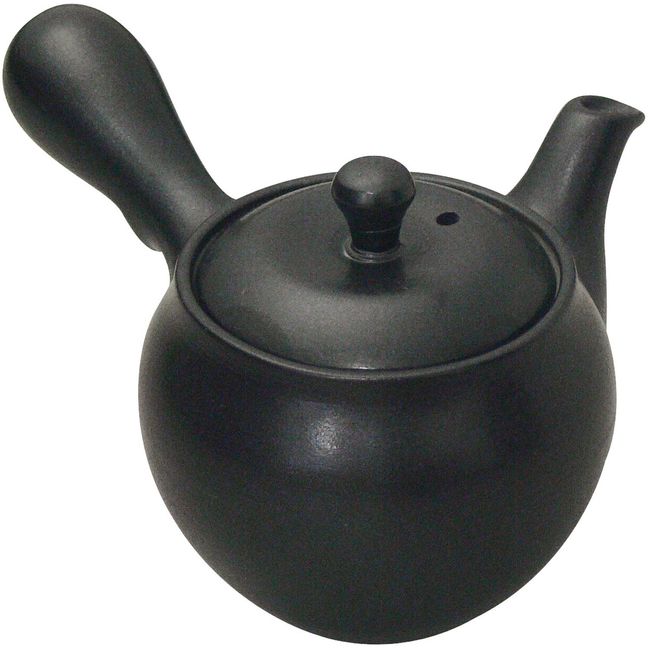 Suzuki, Banko Ware Yumi Teapot No. 1.5 (Comes with Gift Box), Jet Black 0977-5140, 9.5 fl oz (270 ml)