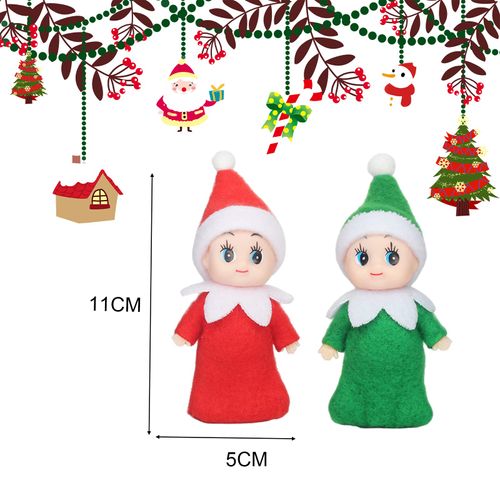 Christmas Baby Elf Doll for Boys&Girls,Christmas Accessory Tiny Baby Elf Doll Christmas Tradition Mini Elf Baby Doll Novelty Toys,Baby Elves Dolls Toy for Kids Xmas New Year Gift Stocking Stuffers