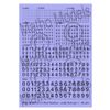 Maso Model Black Number Decal Type 1 Small Model Decal MH80001