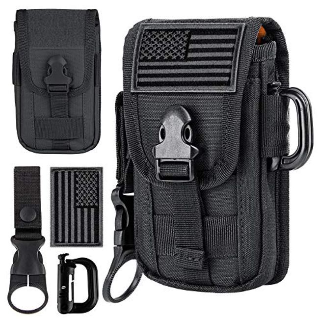 Molle Clips, Pack of 6 Short Clips for Molle Straps Molle Holster Pouch