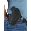Barsony Black Leather Pancake Holster for Bersa Thunder 380 32 Left