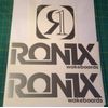 2011 RONIX SILVER LOGO STICKER You Get 2 WAKEBOARD DECAL
