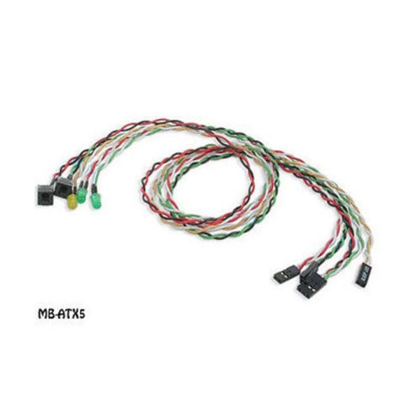 Replacement Power Reset LED Wire Kit for PC ATX Case Front Bezel
