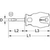 KS Tools 159.1001 6mm Short Ergotorque+ Slot Screwdriver