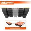 Garage Ceiling Bin Storage Rack, Overhead Tote Storage Rail System Heavy Duty Ad