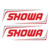 D'Cor Visuals Red/White Showa Upper Fork Decals 2-Pack (40-80-115)