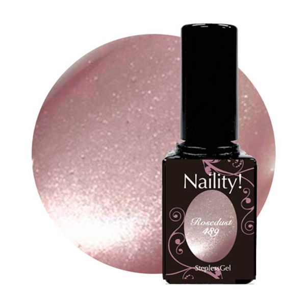 Naility! Stepless Gel 489 Rose Dust 7g Color Gel Magnet Gel Uru Mag Puru Mag Water Light Naility