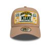 New Era License Plate Eframe Adjustable Cap Miami Beige, Size: One Size, beige, Unit size
