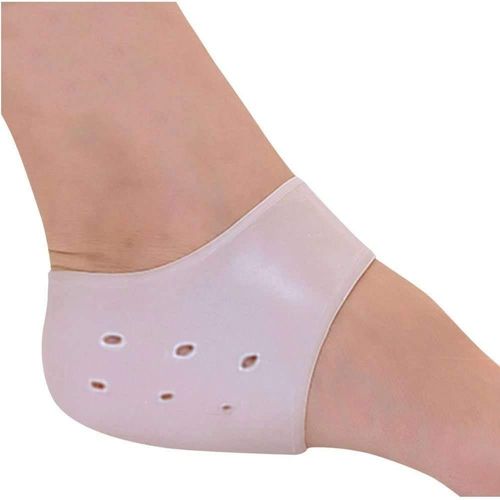 Gel Heel Cushion Pad (3 Pairs - 6 PCS) by Pedimend™ | Relieve Cracked Heel, Plantar Fasciitis, Spurs, Heel Pain with Height Lifting | Absorbs Shocks | Upgraded Heel Sleeves for Men and Women