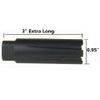 Black 9mm Linear Compensator Muzzle Brake M13.5X1 Left Hand Thread