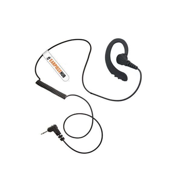 3.5mm Jack Listen Only Receive only G Shape Flex Earpiece Earhook Rubber Ear Hook