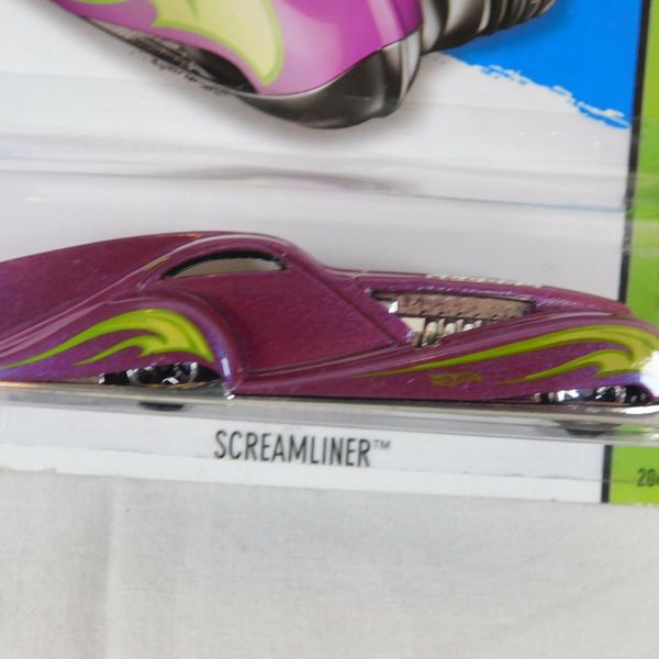 2014 Hot Wheels HW Workshops Screamliner Purple Die Cast Toy Car NIB Kids Gift