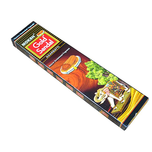 Incense Gold Sandal Incense Stick /MOKSH GOLD SANDAL/Incense/Indian Incense/Asian miscellaneous goods (Post-mail delivery option available/1 postage fee will be charged for every 3 boxes)