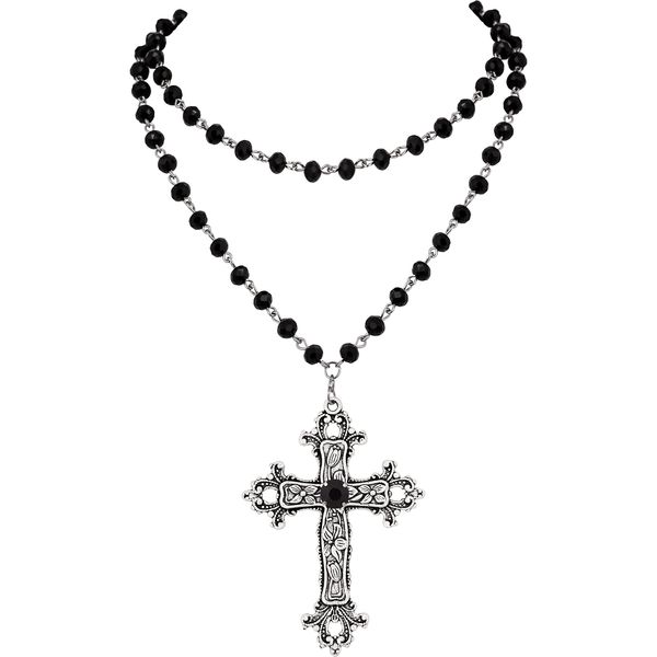 Sacina Gothic Necklace, Layered Cross Necklace For Women, Black Choker Necklace, Y2k Necklace, Halloween Necklace, Christmas New Year Jewelry Gift For Women