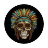 Apache Skull Pop Art Head Chief Funny Portrait PopSockets Standard PopGrip