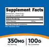 Nutricost Pure DMAE-Bitartrate Powder 100 Grams