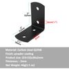 10 Pcs 2" x 2" x 1-1/8" L Shape Corner Brace, 90 Degree Right Angle Shelf Bracket