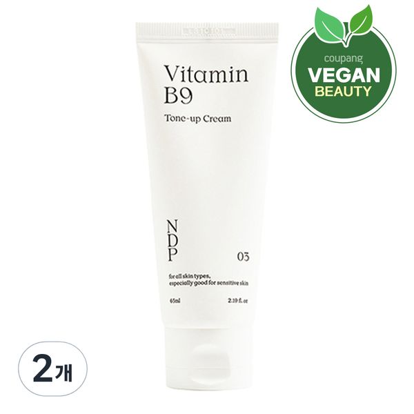 Natural Derma Project Vitamin B9 Tone-up Whitening Cream 65ml, 1EA