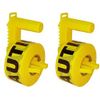 TapeWiz Tape Dispenser, With 1000-Ft. Yellow Caution Tape