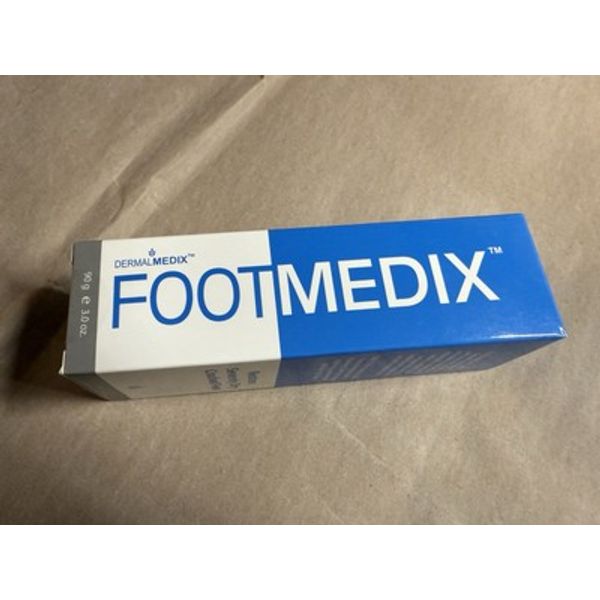 New Sealed Footmedix Dermalmedix 90g 3.0 Oz Cracked Foot Feet Cream Squeeze Tube