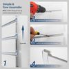 Slatwall Panel 4FT X 4FT, Interlocking Slat Wall Paneling Garage Wall Organizer,