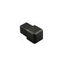 Square Outer Corner Stainless Steel V2A 10 mm Brushed Black Anthracite