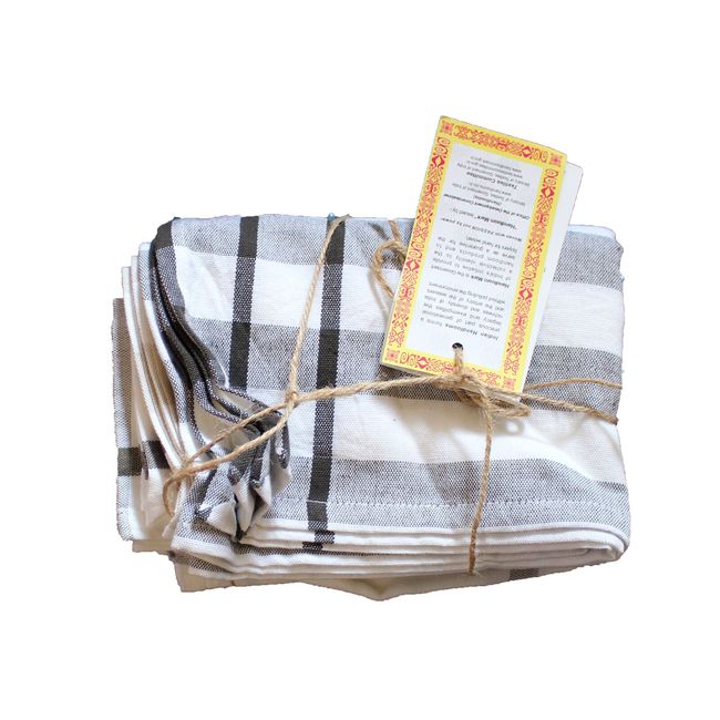 Kara Weaves of Kerala 3 Piece Napkin Set Beige