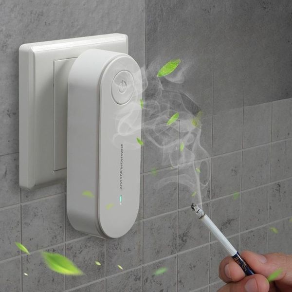 Anion Cigarette Odor Deodorizer Air Purifier Animal Smart Anion Toilet, White