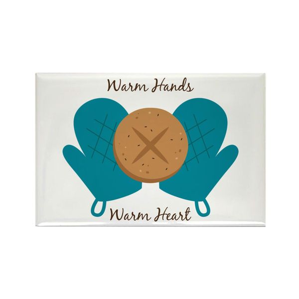 CafePress Warm Hands Magnets Rectangle Magnet, 3"x2" Refrigerator Magnet