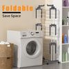 Folding Clothes Drying Rack Stainless Steel Laundry Rack Storage Stand Portable
