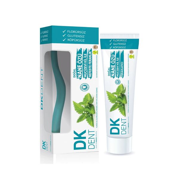 Dent Dk Vegan Nane Özlü Diş Macunu 75 ml Diş Fırçası