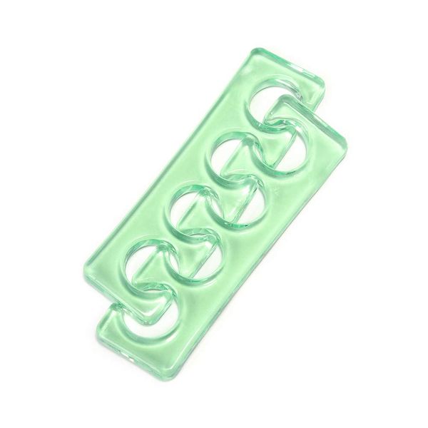 Toe Separators Flexible Soft Silicone Finger Toe Spacers for Nail Polish Pedicure Tools (Green)