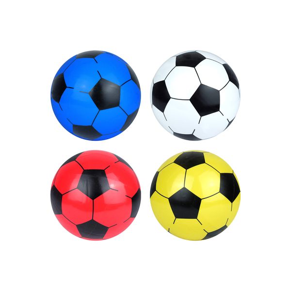 Uninflated Plastic Football 22.5cm, colour varies, one supplied