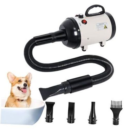 Dog Dryer for Large Dogs, 5.2HP 3800W High Velocity Pet Hair Dryers with Beige