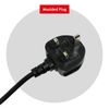 SPARES2GO Universal 2 Core Extra Long Mains Cable Lead Plug for Angle Grinder (8.4m)