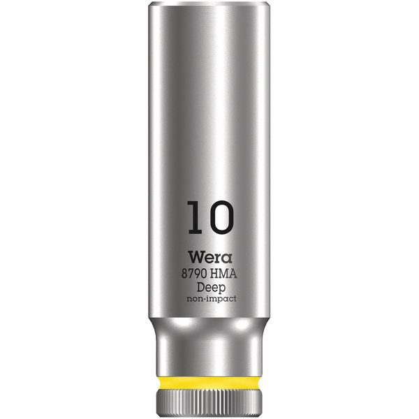 Wera 05004507001 8790 HMA Deep Socket, Light Yellow, 10.0 mm