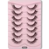False Eyelashes 7 Pairs 13mm 3D Eyelashes Natural Look / Cat Eye Effect