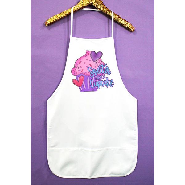 Valentine's Day Kitchen Apron Sweeter Than a Cupcake Gift