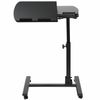 Height Adjustable Mobile Rolling Laptop Desk Hospital Table Cart Over Bed Stand